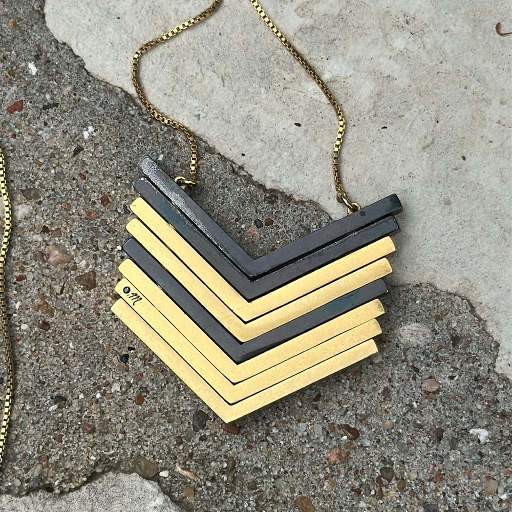 Madewell Arrowstack Adjustable Necklace In Vintag… - image 5